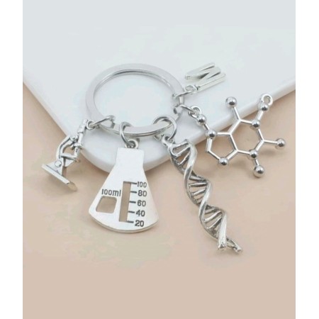 Llavero Plateado Química