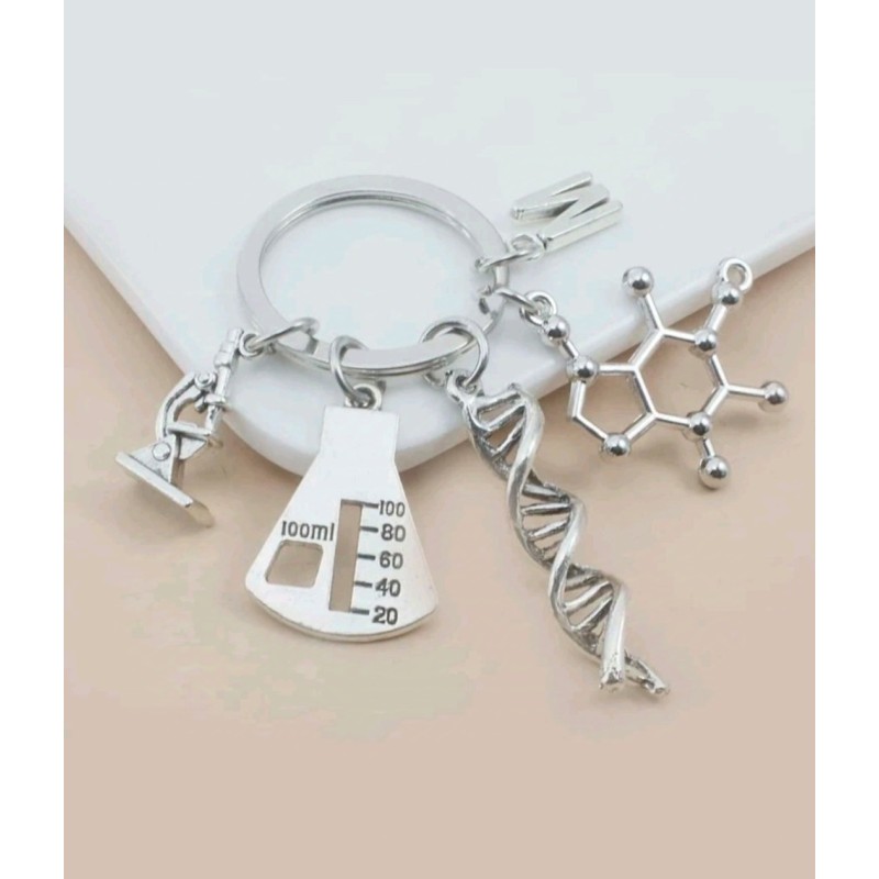 Llavero Plateado Química